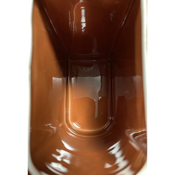 Relpo Ceramic Bible Planter Pencil Holder Gift Multipurpose Use 5 X 4 Brown EUC - Picture 7 of 10